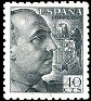 Spain 1940 Franco 40 CTS Verde Edifil 925